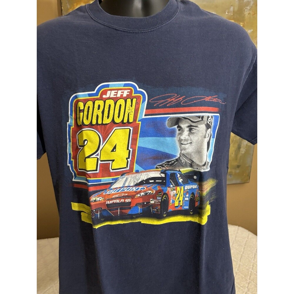 Vintage Winners Circle Jeff Gordon #24 NASCAR 2 Sided Graphic Tee Men’s Size L - Picture 5 of 16